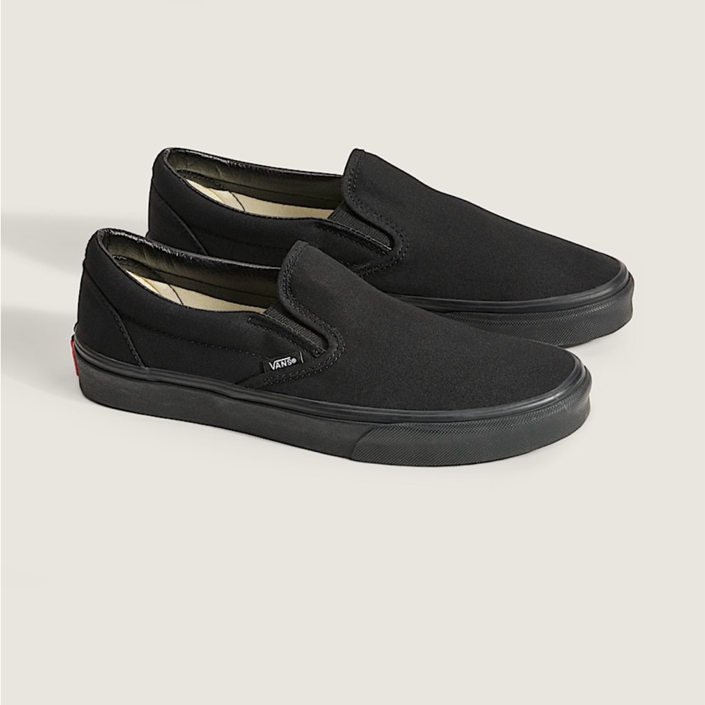 Vans Men's Classic Black Slip-On Loafers